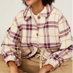 Ba sh size small qetsia plaid overshirt